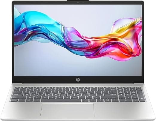 HP Laptop 15-fd1004sl, PC Portatile 15", Display FHD, Notebook, (Intel Core Ultra 7 155H, RAM 16GB, SSD 512GB, Windows 11), Computer Portatile, Uso quotidiano, Tastiera Italiana, QWERTY, Argento